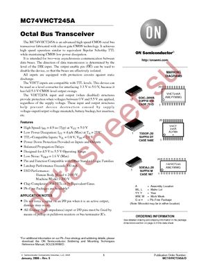 MC74VHCT245ADTG datasheet  